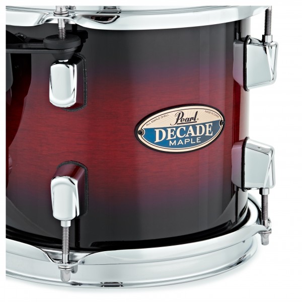 Pearl Decade Maple 8 x 7'' Tom, Gloss Deep Red Burst