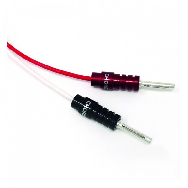 Chord Company Ohmic Banana Plug Short Crimp, Black and Red