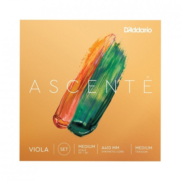 D'Addario Ascenté Viola String Set, Medium Scale, Medium