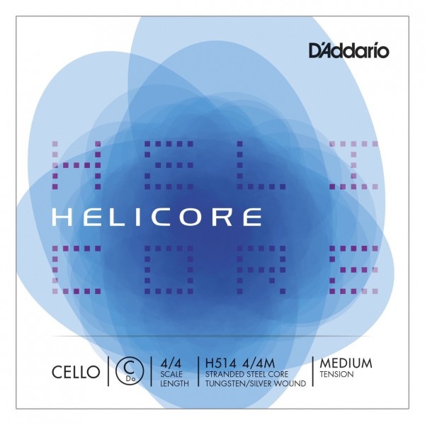 D'Addario Helicore Cello C String, 4/4 Size, Medium