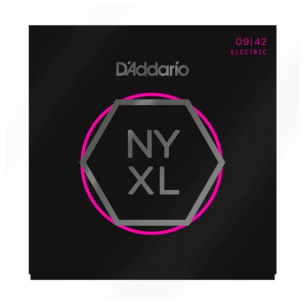 D'Addario NYXL Electric Guitar Strings Super Light 09 - 42, 3 Pack