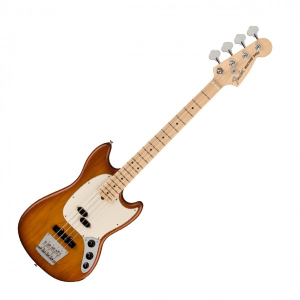 Fender American Performer Mustang Bass MN, Honey Burst Satin