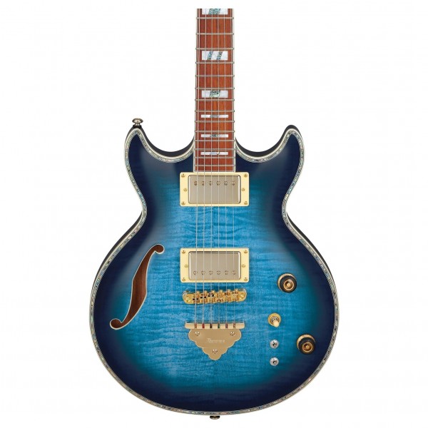 Ibanez AR520HFM Semi Hollowbody, Light Blue Burst | Gear4music