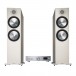 Technics SU-GX70, Silver w/ Monitor Audio Bronze 500