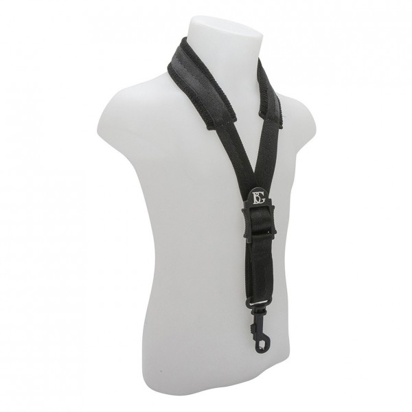 BG Alto Saxophone Comfort Strap, Plastic Snap Hook, S - Angle