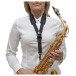 BG Alto Saxophone Comfort Strap, Plastic Snap Hook, S - With Sax