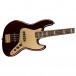 Squier 40th Anniversary Jazz Bass Gold Edition, Ruby Red Metallic body