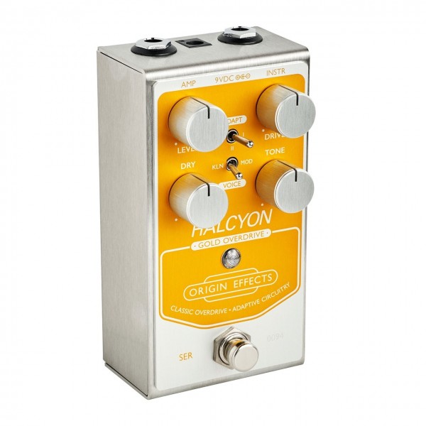 Origin Effects Halcyon Gold Overdrive - Angled 2