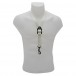 BG AT Saxophone Leather Strap, Plastic Snap Hook, White, L