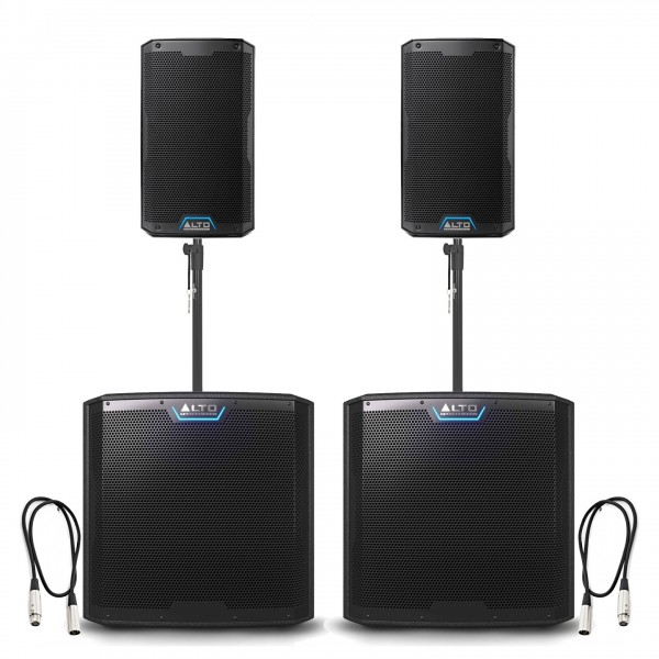 Alto Professional TS408 and TS12S PA Speaker Bundle