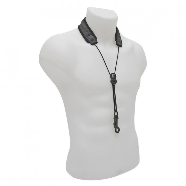 BG SAT Saxophone Strap, Nylon, Plastic Snap Hook - Angle