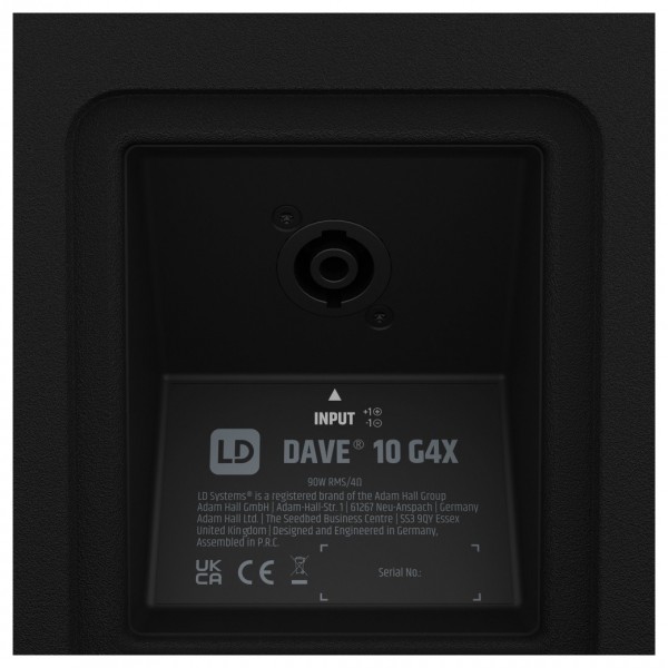 LD Systems DAVE 10 G4X Compact 2.1 Powered PA System - Poles