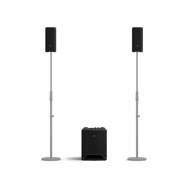 LD Systems DAVE 10 G4X Compact 2.1 Powered PA System - Setup 3