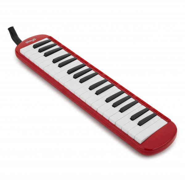 Stagg Melodica, 37 Keys, Red
