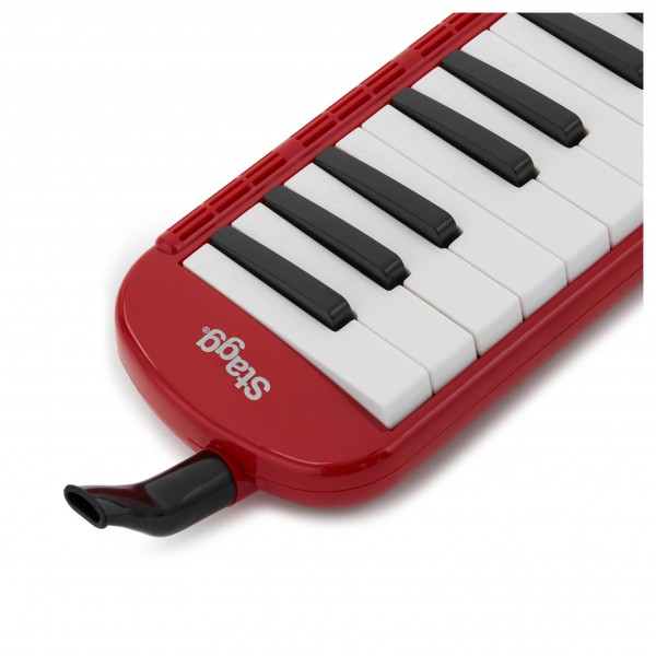 Stagg Melodica, 37 Keys, Red