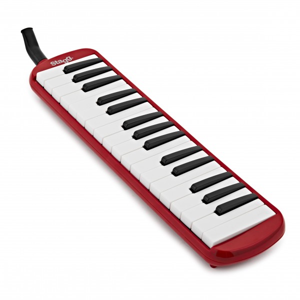 Stagg Melodica, 32 Keys, Red