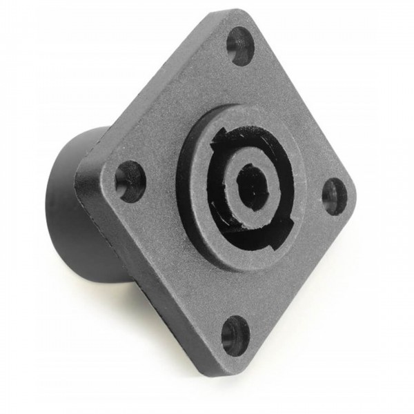 Stagg Male Panelmount Speaker Socket, Black