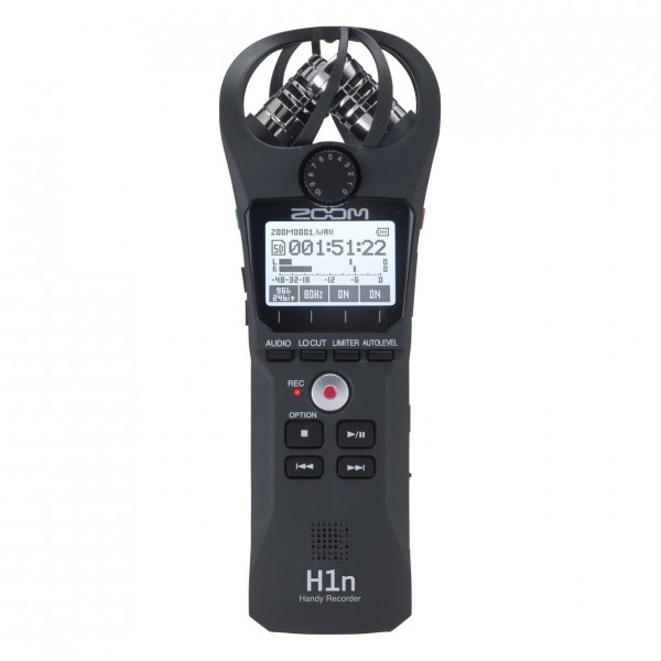 Zoom H1n Recorder, Black - Front