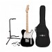 Squier Sonic Telecaster MN, Black w/ Gig bag & Accesory pack