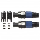 Stagg 2x 4 Pin Male Speakon Plug