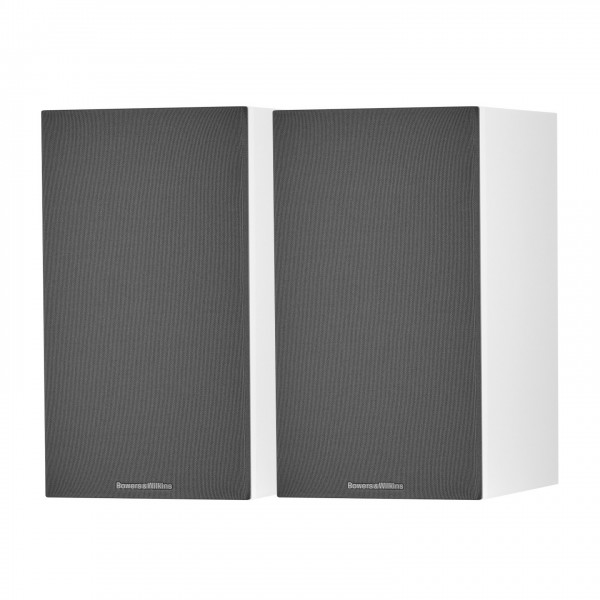 Bowers & Wilkins 607 S3 Bookshelf Speakers (Pair), White Front View 2