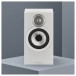 Bowers & Wilkins 607 S3 Bookshelf Speakers (Pair), White Lifestyle View