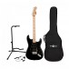 Squier Sonic Stratocaster HSS MN, Black w/ Gig bag & Accesory pack