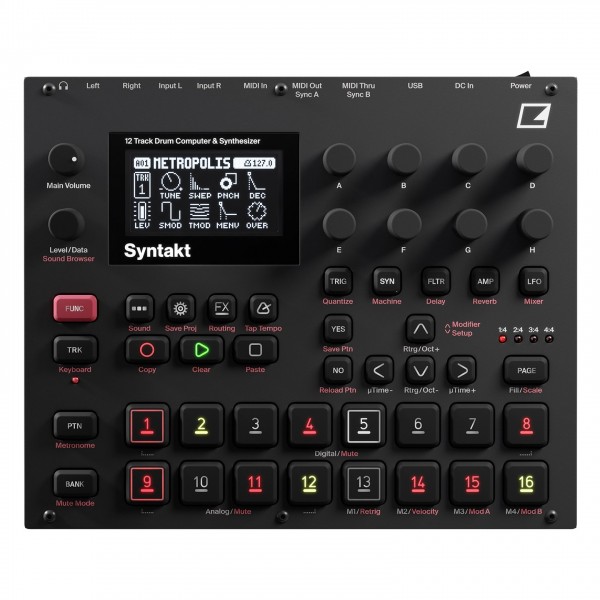 Elektron Syntakt Analog and Digital Machine - Top