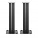 Bowers & Wilkins FS-600 S3 Speaker Stands (Pair), Black Front View