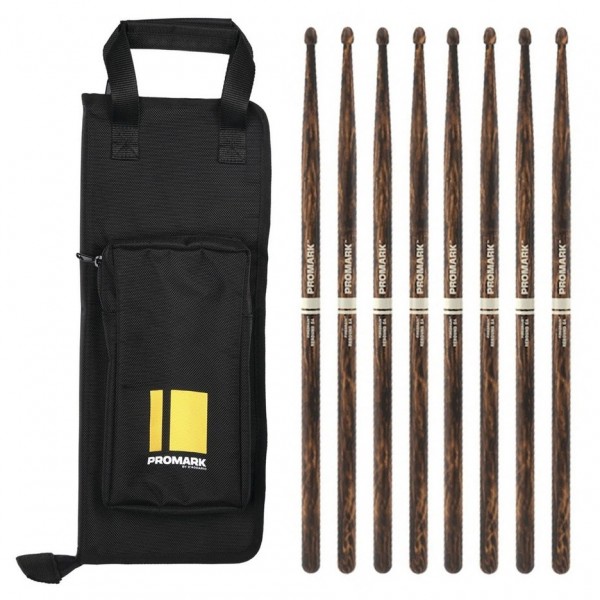 Promark Stick Bag & 5A FireGrain Sticks Bundle