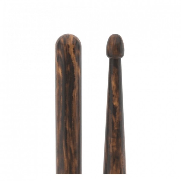 Promark Rebound 5A FireGrain Hickory Drumstick Acorn Tip, 4-Pack - Tip / Butt End