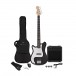 VISIONSTRING Left Handed Bass Guitar Pack, Black