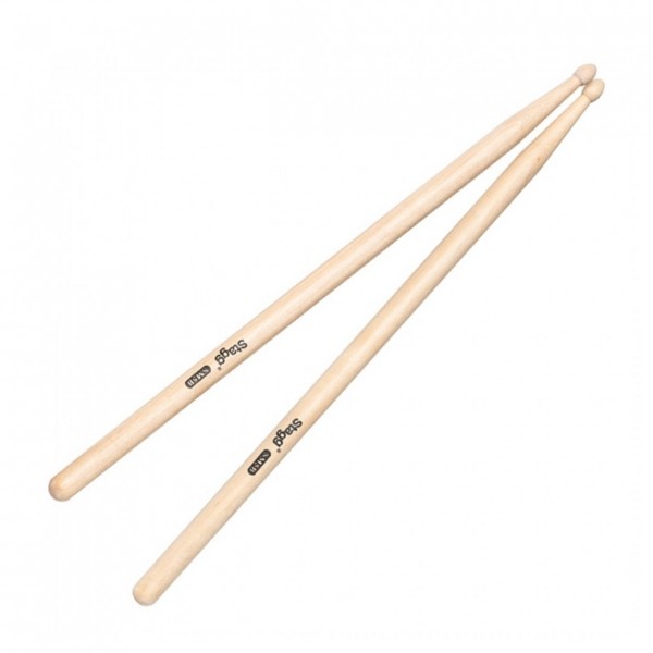 Stagg Maple 5B Drumsticks, Wood Tip