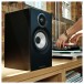 Bowers & Wilkins 607 S3 Bookshelf Speakers (Pair), Black Lifestyle View 2