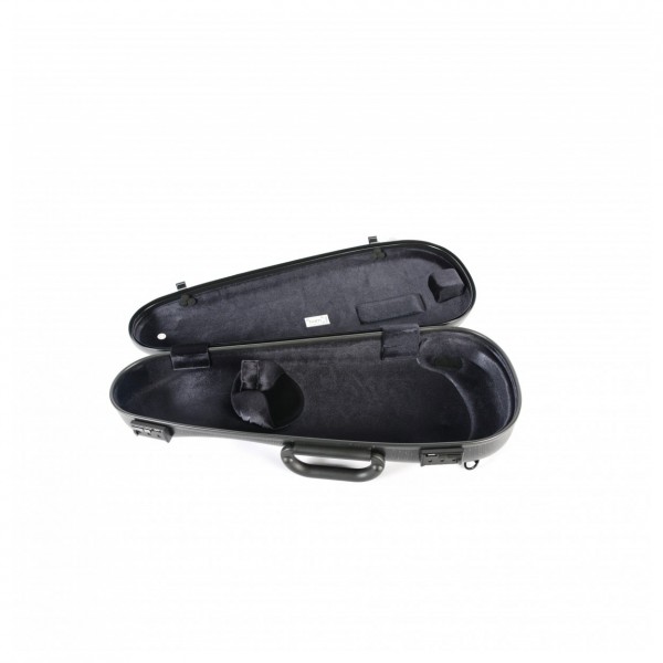 BAM 2003XL Hightech Cabin Violin Case, Black Lazure - Open