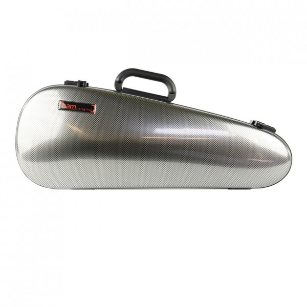 BAM 2003XL Hightech Cabin Violin Case, Silver Carbon - Front