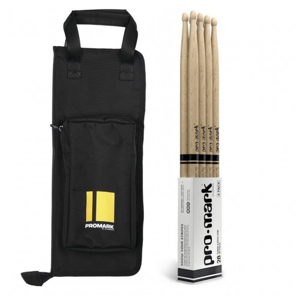 Promark Stick Bag & Forward 5A Hickory Sticks Bundle