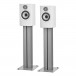 Bowers & Wilkins 607 S3 Bookshelf Speakers (Pair) with Stands, White