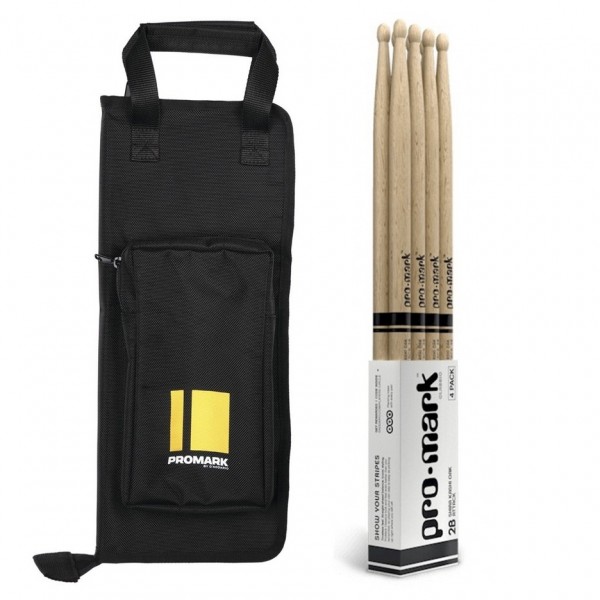 Promark Stick Bag & Forward 5B Hickory Sticks Bundle