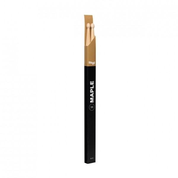 Stagg Maple 5B Drumsticks, Wood Tip