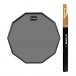 Stagg 12'' Desktop Practice Pad & Maple 5B Drumsticks, Wood Tip