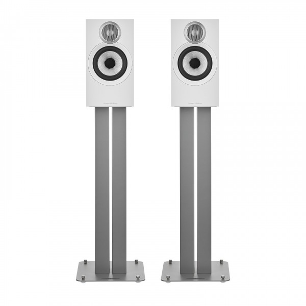 Bowers & Wilkins 607 S3 Bookshelf Speakers (Pair) with Stands, Oak Front View 2
