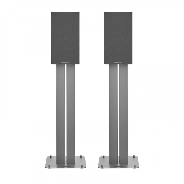 Bowers & Wilkins 607 S3 Bookshelf Speakers (Pair) with Stands, Oak Grille View