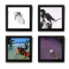 Show And Listen LP Flip Frame 4er Pack, schwarz