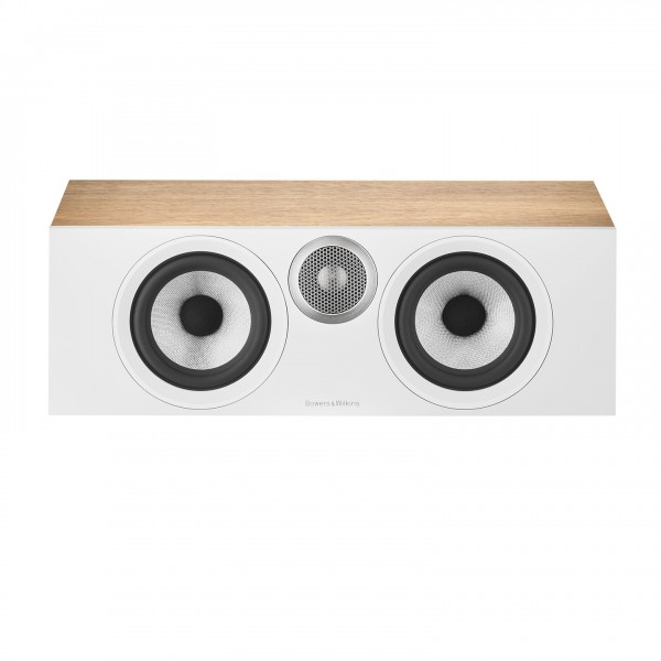 Bowers & Wilkins HTM6 S3 Centre Speaker, Oak Front View 2