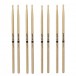 Promark Classic Forward 7A Hickory Drumstick Oval Wood Tip, 4-Pack