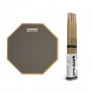 RealFeel Evans Apprentice Pad, 7" & Promark Forward 2B Hickory Sticks