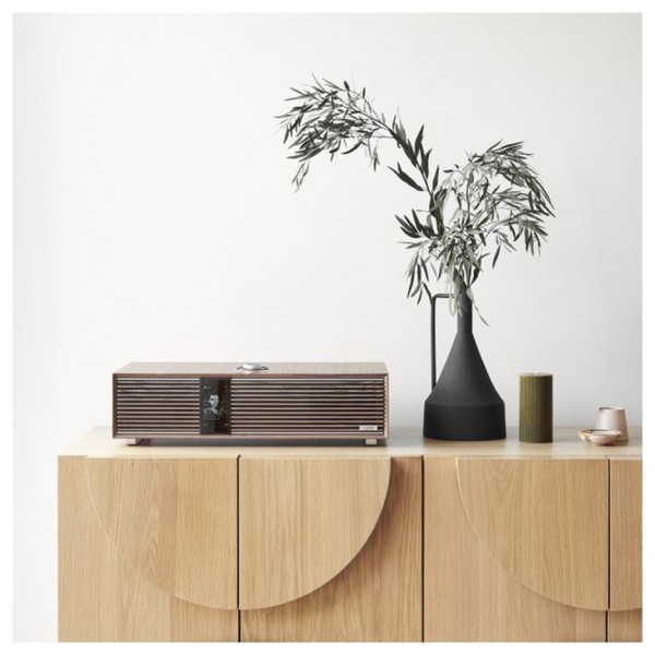 Ruark R410 Integrated Music System, Fused Walnut - lifestyle