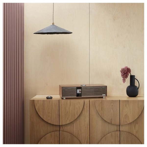 Ruark R410 Integrated Music System, Fused Walnut - lifestyle