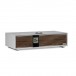Ruark R410 Integrated Music System, Soft Grey - angled